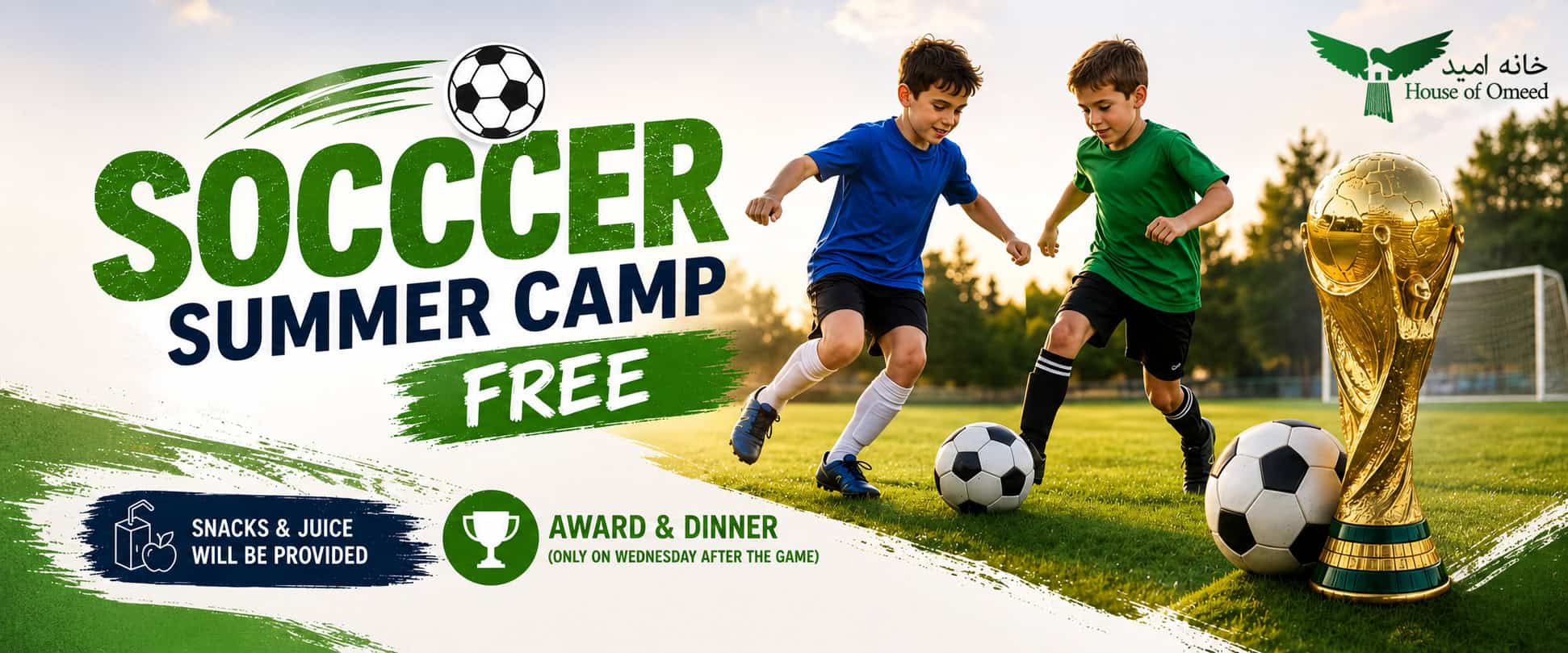 HOO Soccer camp banner